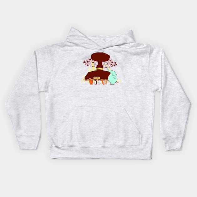 Queue To Swing Kids Hoodie by deerlu